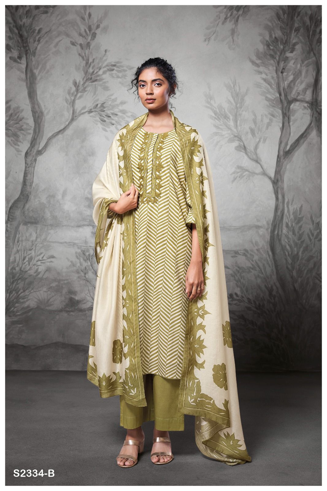 Buy Ganga Twila S0979 cotton printed Dress Material,